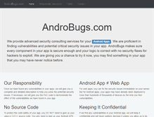 Tablet Screenshot of androbugs.com
